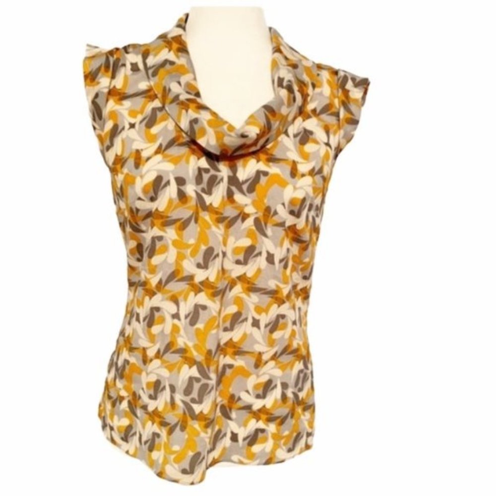 Banana Republic Factory Sleeveless Cowl Neck Top
